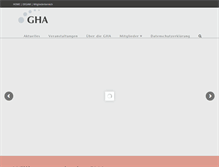Tablet Screenshot of gha-info.de